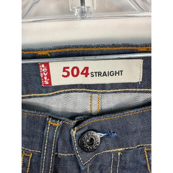 (VERY RARE!!) Levi's 504 Straight Red Label Selvedge Zipper Pocket Jeans 31x28 - Picture 4 of 9